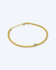 Bracelet chaîne et pierres précieuses Heritage