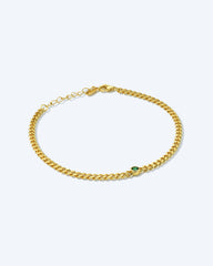 Bracelet chaîne et pierres précieuses Heritage