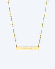 Collier mini plaque nominative