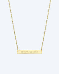Collier mini plaque nominative